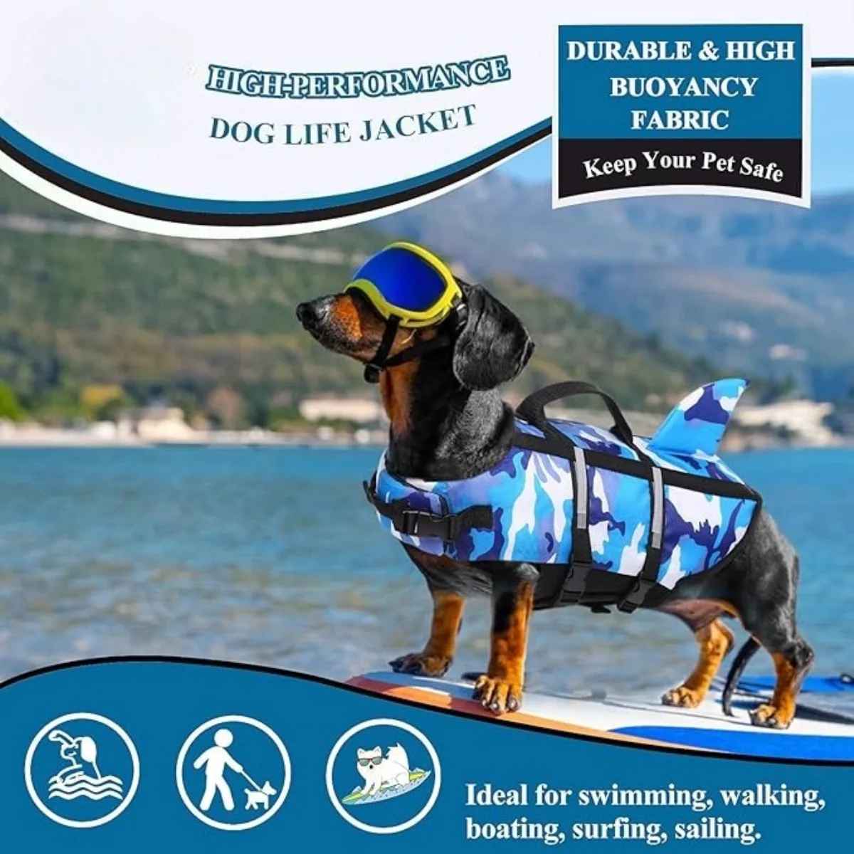 Flotador salvavidas militar para mascotas