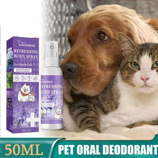 Desodorante corporal en Spray refrescante para perros y gatos 50ml