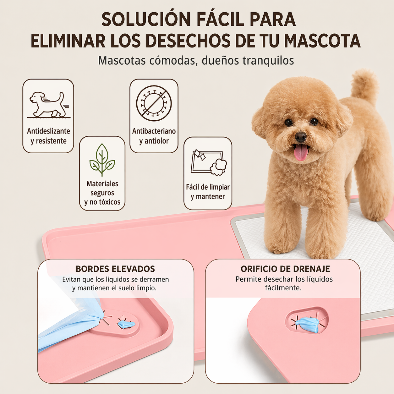 Alfombra para pads plegable de silicona