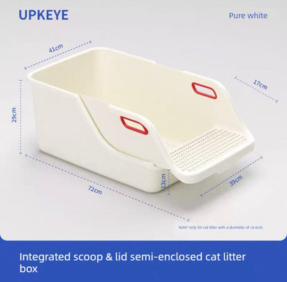 Arenero abierto con bandeja coladora (Dos colores disponibles)