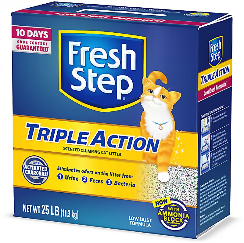 Arena para gatos Fresh Step Triple Action 22.5lb (10.2kg)