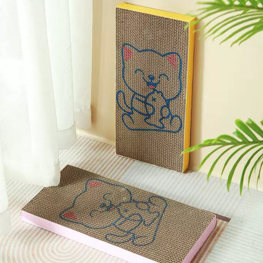 Rascador cartón corrugado para gatos (Variedad de colores) 43cm*20.5cm