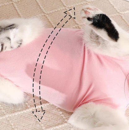 Traje de recuperación de cirugías y heridas para gatos