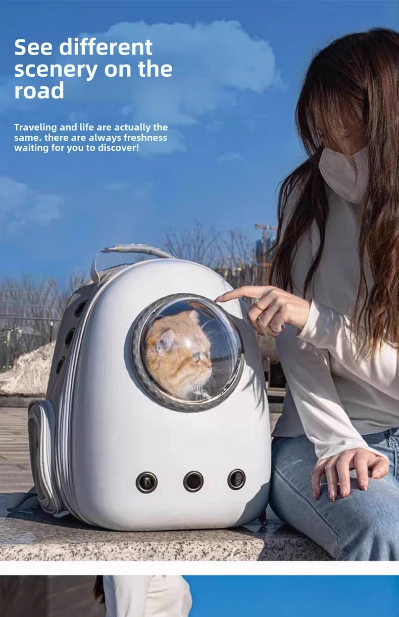 Mochila estilo capsula para mascotas hasta 8KG