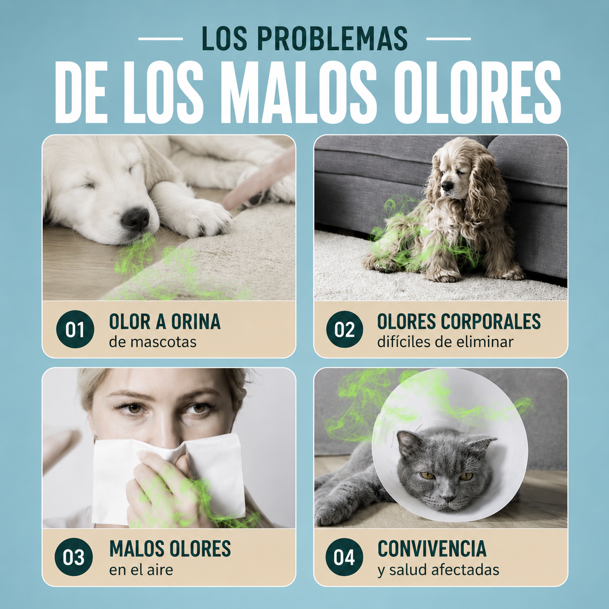 Spray aromático para mascotas de 80 ml