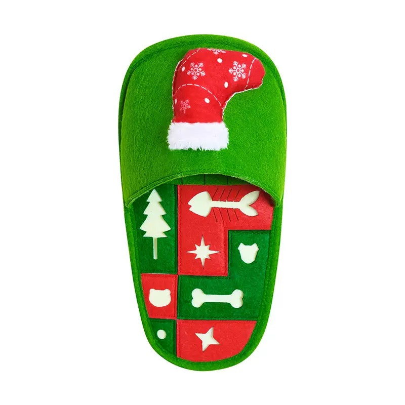 Juguete de perro olfativo navideño