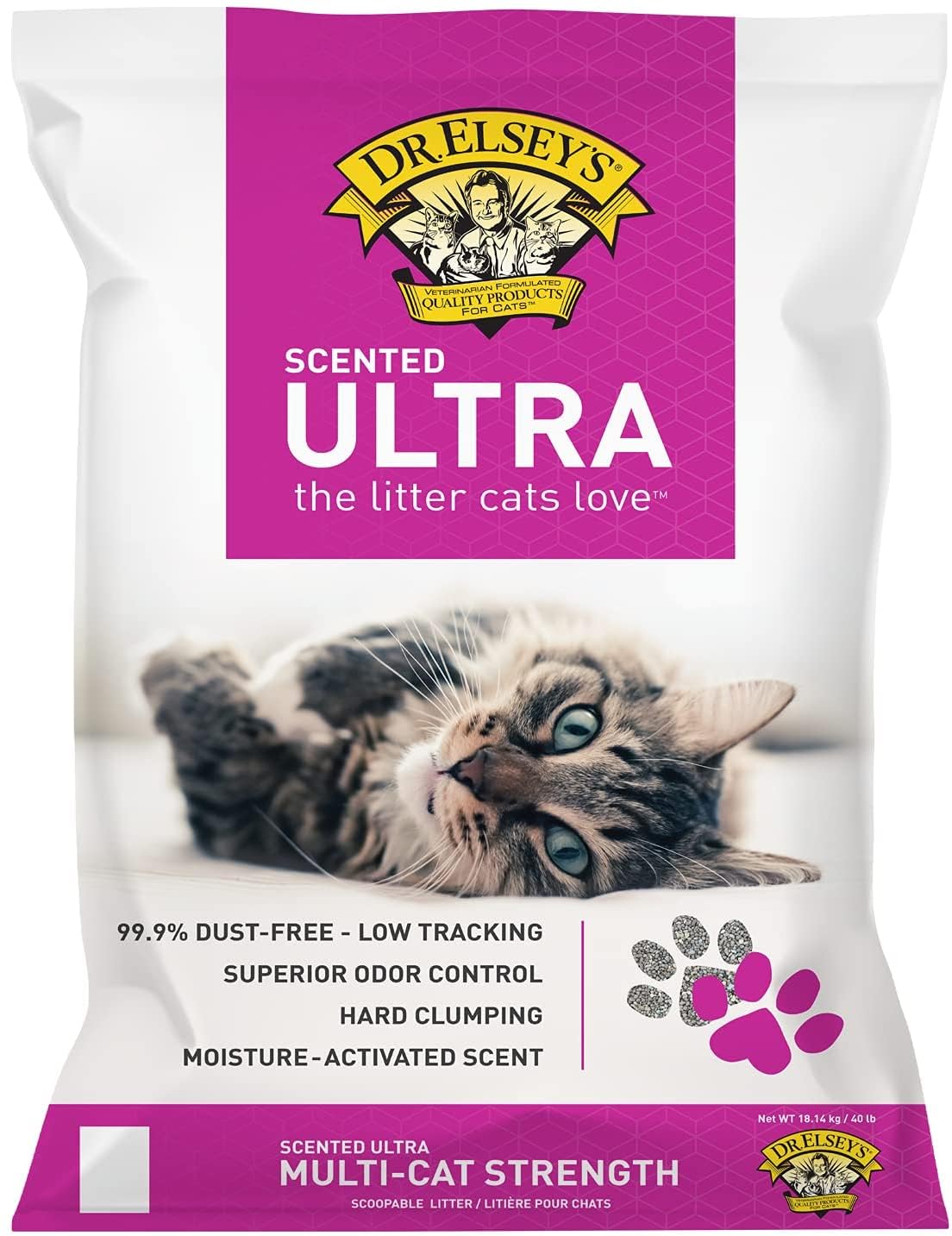 Arena para gato: Dr Elseys Ultra Litter con aroma 18lbs