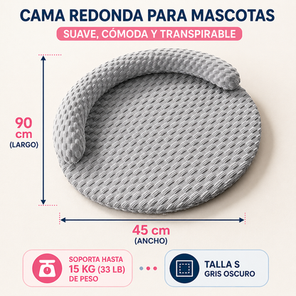 Cama redondo para mascotas pequeñas