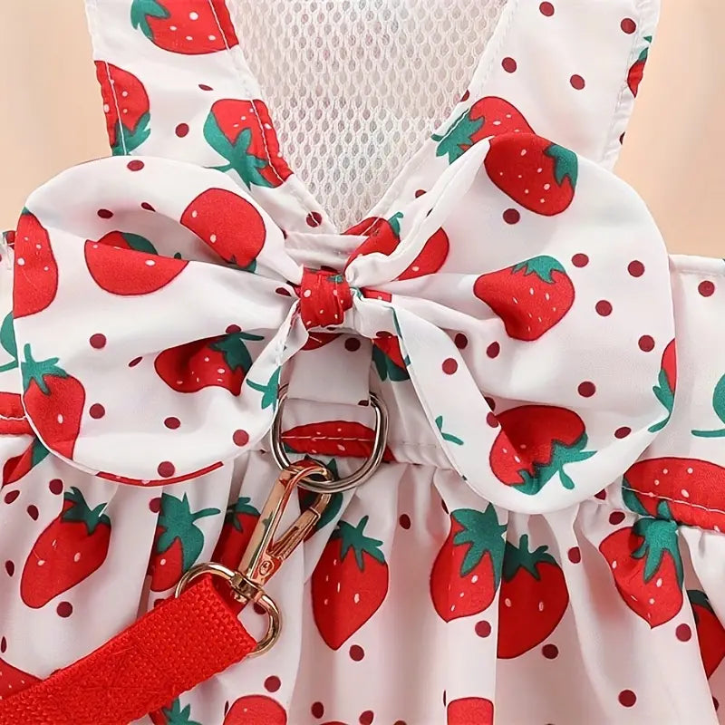 Pechera con lazo estilo floral #2 para mascotas