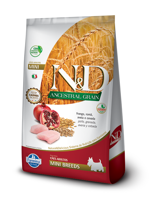 Comida para perro Farmina: Ancestral Grain, Adulto, Razas pequeñas 2.5kg