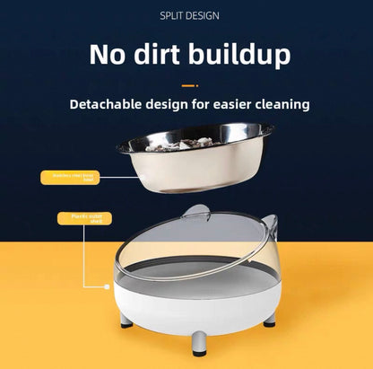 Plato de acero diseño gatito