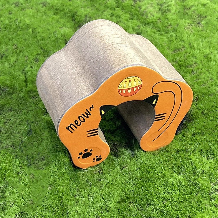Juguete rascador de carton para gatos