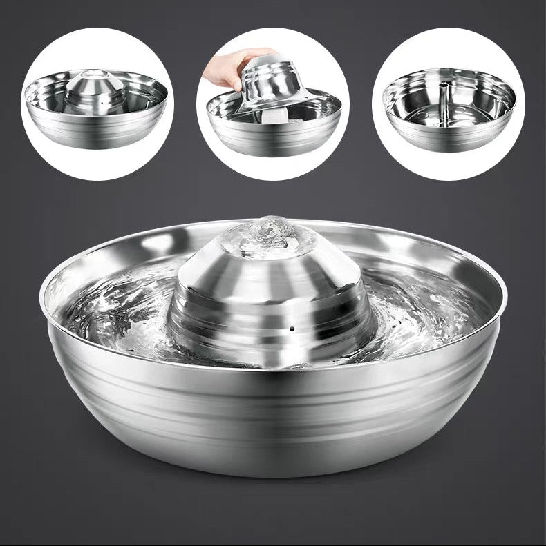 Fuente de acero para mascotas modelo FT560 2L
