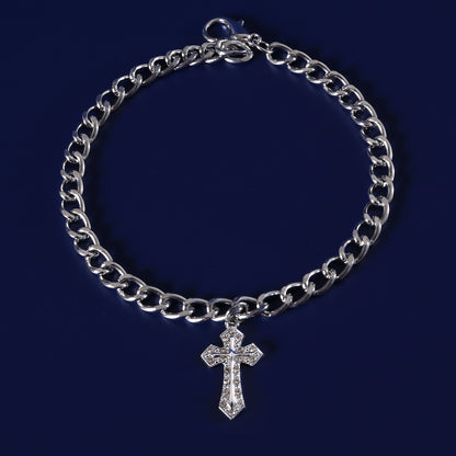 Collar brillante de cruz para mascotas