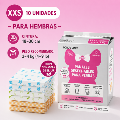 Pañal desechable para hembra Dono’s Diary