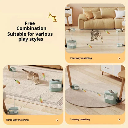 Juguete de gato interactivo de caza recargable