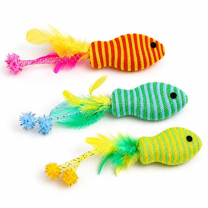 Juguete para gatos peces de cuerda