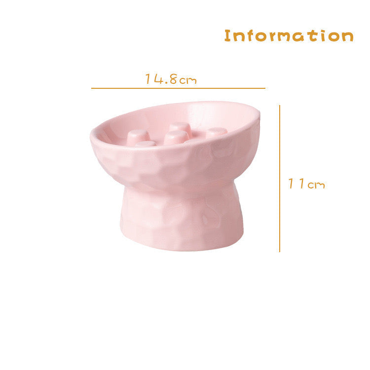 Plato de cerámica elevado lento modelo#700 (11cm alto)