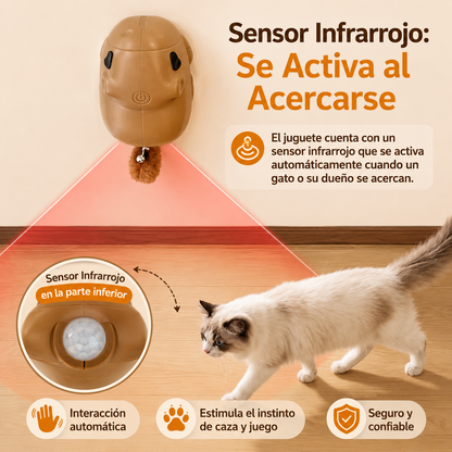 Juguete interactivo elevador automático para gatos