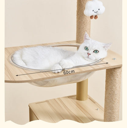 Torre para gatos de madera modelo Y36 (150cm altura)