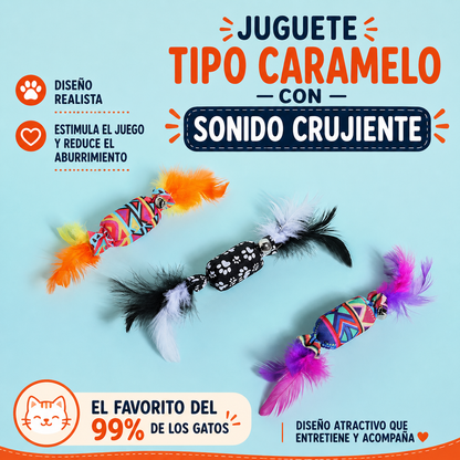 Juguete para gatos tipo caramelo