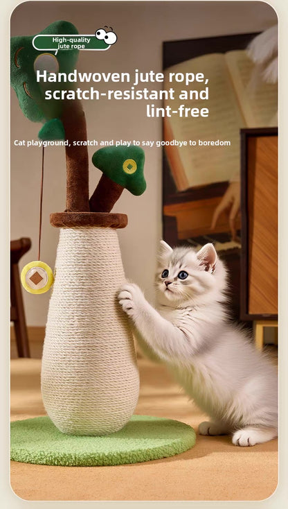 Poste rascador estilo árbol para gatos 67cm de alto