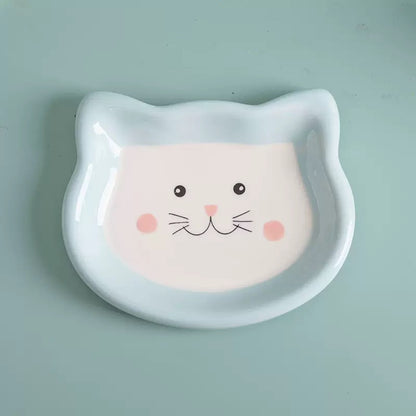 Plato de cerámica plano para mascotas #20