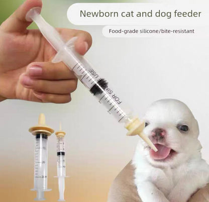 Jeringa para alimentación de mascotas bebes