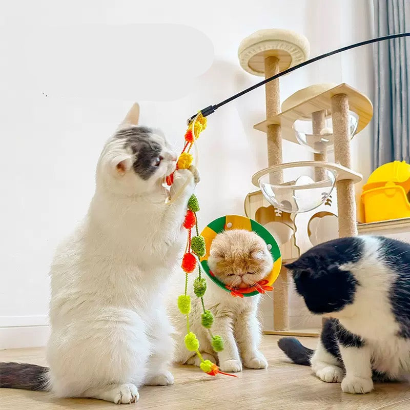 Cañita para gatos de peluche