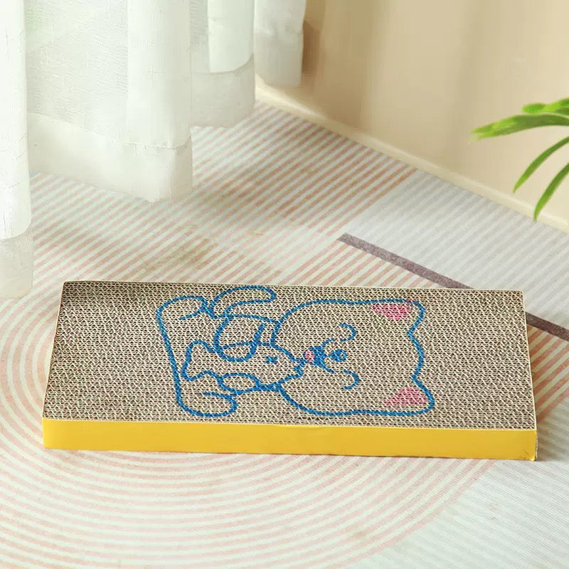 Rascador cartón corrugado para gatos (Variedad de colores) 43cm*20.5cm