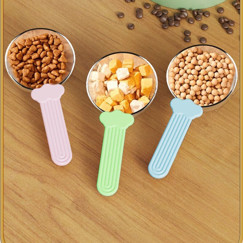 Cuchara medidora transparente para alimento