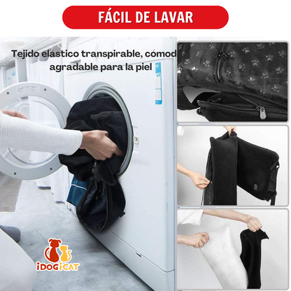 Asiento de carro acolchado para perros