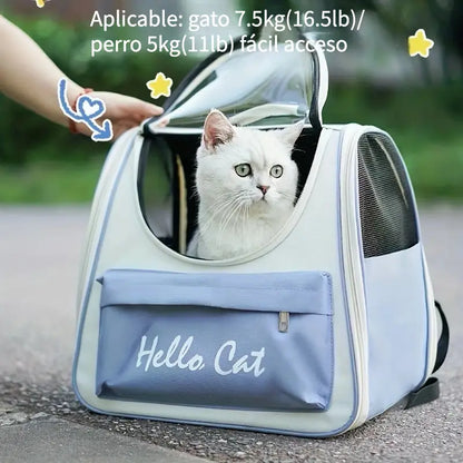 Mochila transportadora para mascotas pequeñas (Hasta 15lbs)