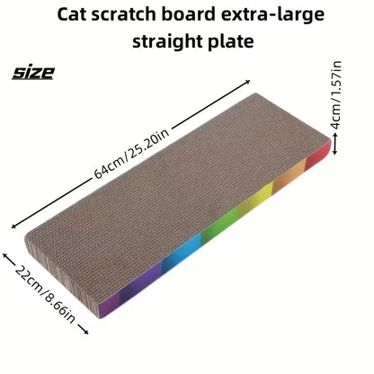 Rascador de cartón ondulado para gatos 63cm