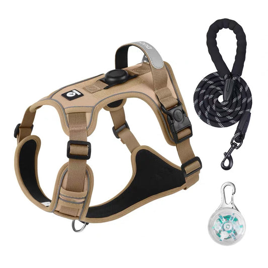 Pechera con correa y colgante de luz modelo 428 para perros grandes