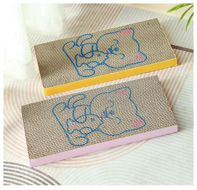 Rascador cartón corrugado para gatos (Variedad de colores) 43cm*20.5cm