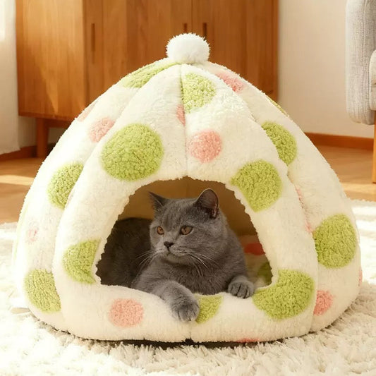 Casita afelpada para mascotas pequeñas 40*19*35cm