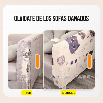 Protector y rascador adhesivo para sofá con diseños