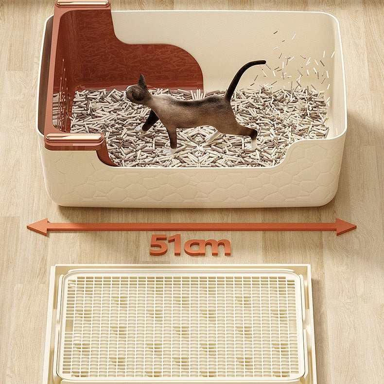 Arenero abierto con colador W79 gris