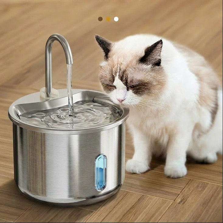 Fuente de acero para mascotas modelo FT4442