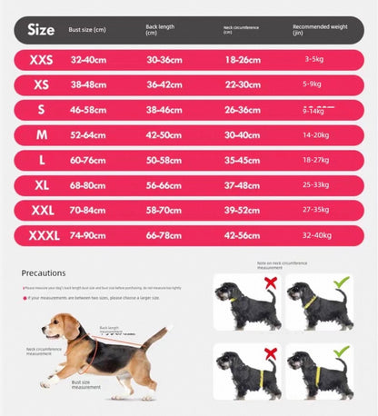 Traje postoperatorio #T20 para perros grandes