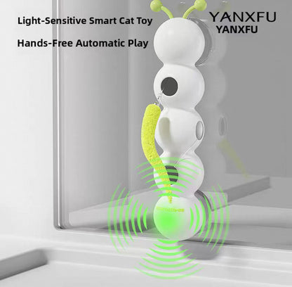 Juguete de pluma interactiva para gatos