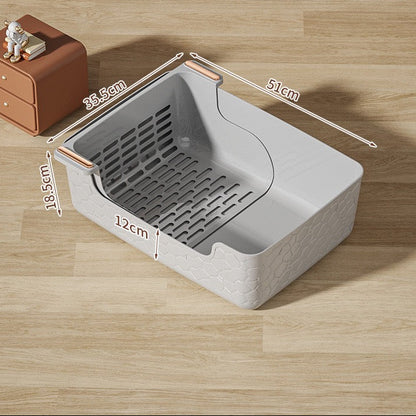 Arenero abierto con colador W79 gris