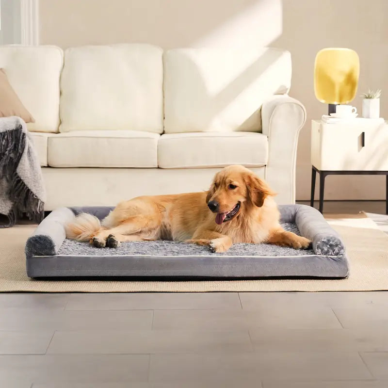 Cama acolchonada afelpada para perros M24