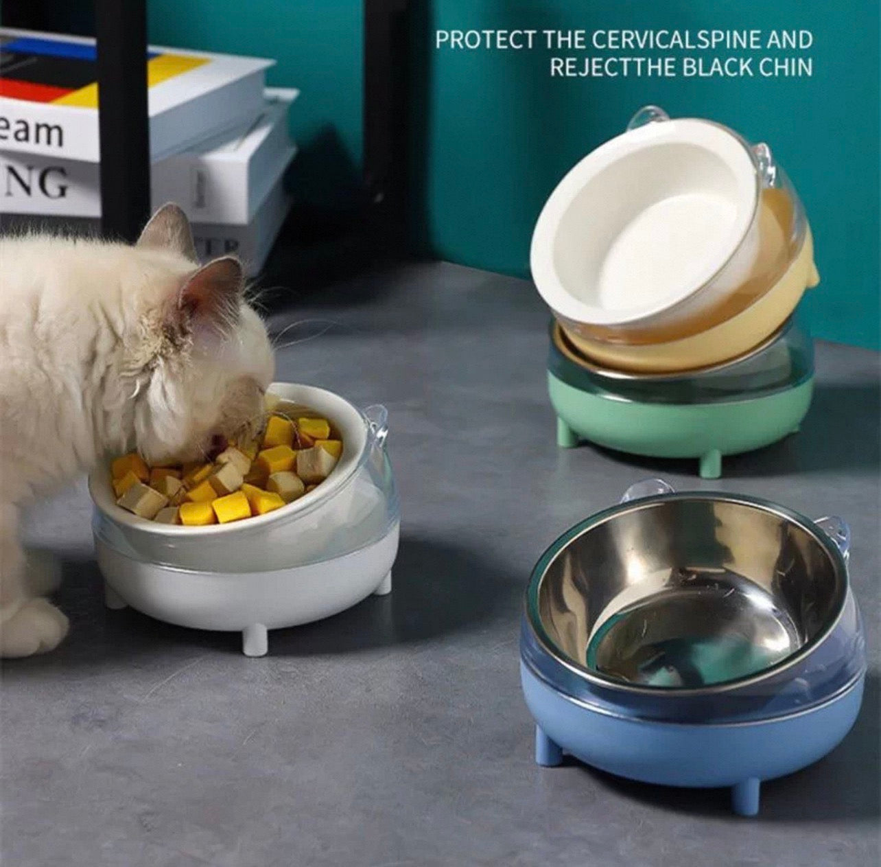 Plato de acero diseño gatito
