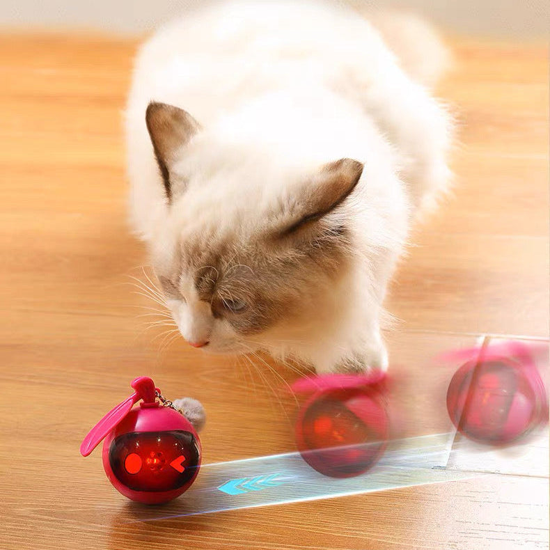 Pelota interactiva para gatos con sonido recargable