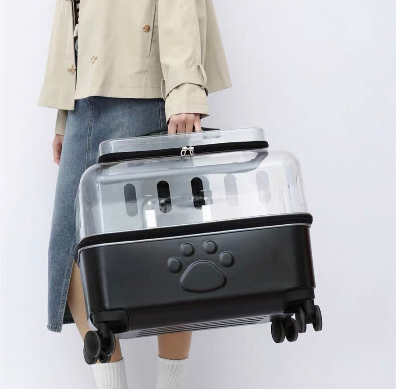 Maleta de ruedas transparente MR10