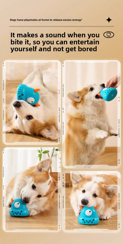 Juguete para perros de goma, limpieza dental