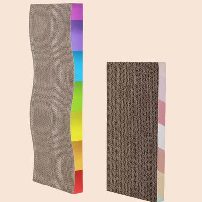 Rascadores ondulado plano de cartón para gatos 63cm