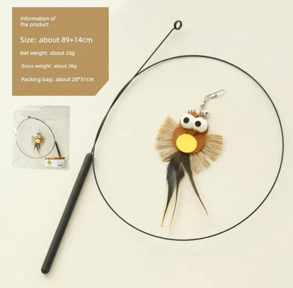 Cañita para gatos con forma de pajaros